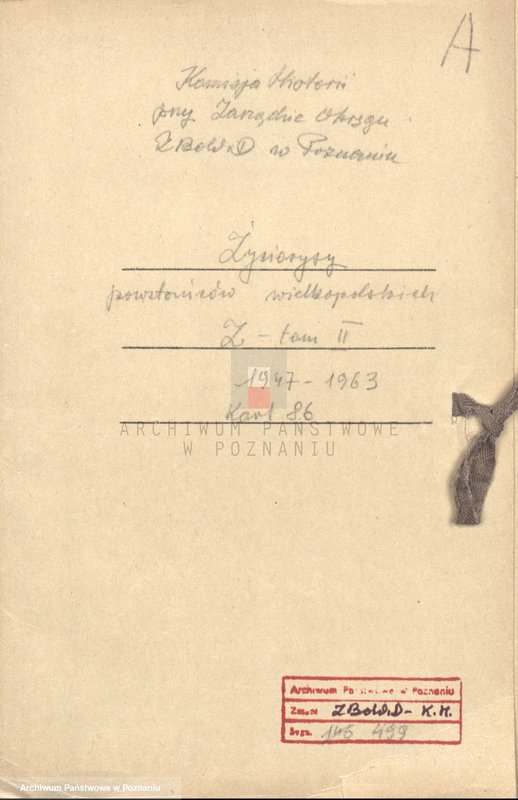 Obraz 4 z jednostki "Życiorysy powstańców wielkopolskich: Z - tom ll /Zenker Florian - Zuchowski Antoni/."