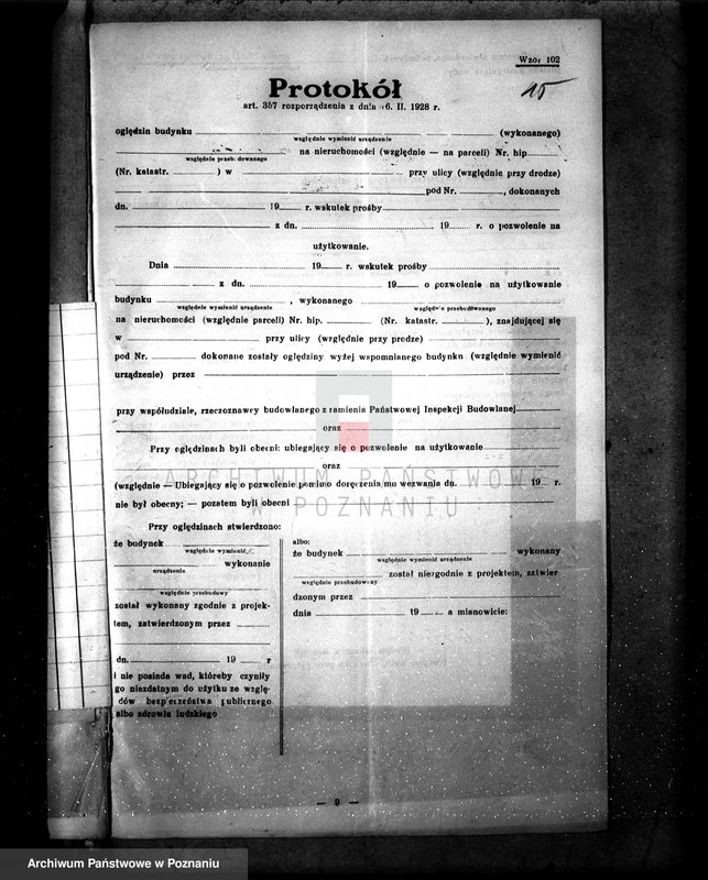 Obraz 19 z jednostki "Zatwierdzenie projektu urządzenia istniejącej fabryki papieru własność K. Świerkowski w Pleszewie"