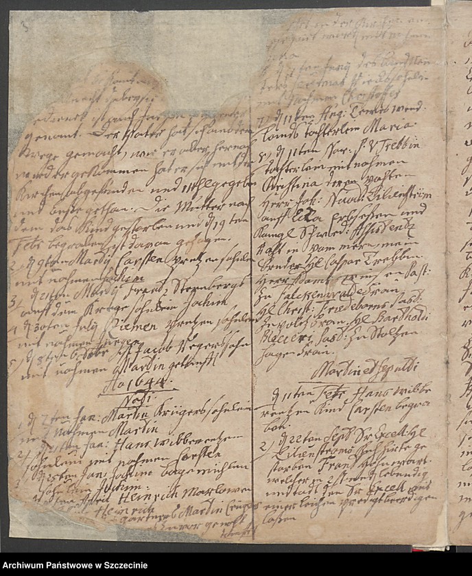 image.from.collection.number "Księga urodzonych, ochrzczonych, poślubionych i zmarłych z parafii Jasienica (Jasenitz) z lat 1641-1776111"