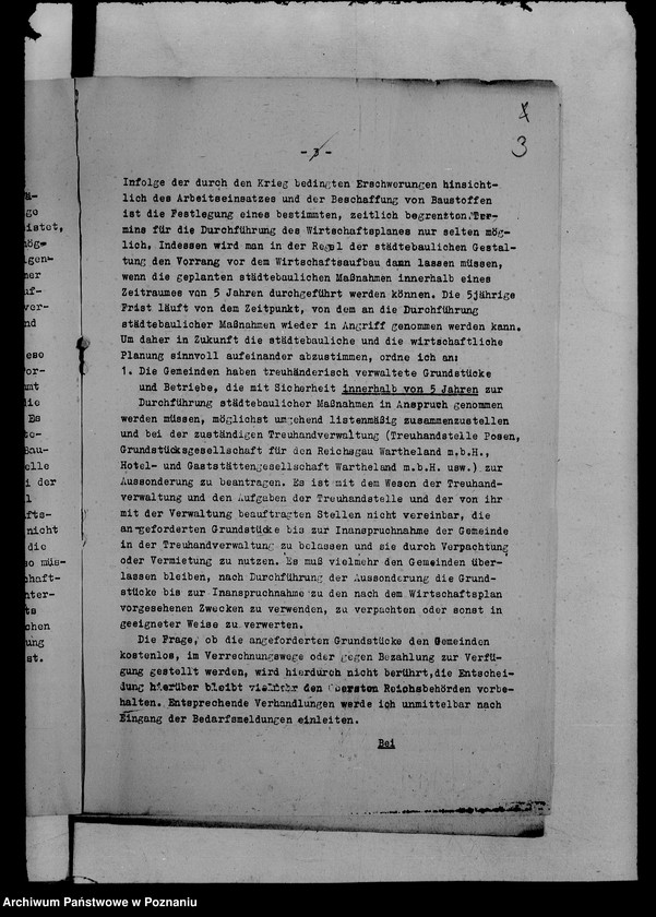 Obraz 7 z jednostki "Runderlasse betr. Wirtschaftsaufbau zwecks Festigung des Deutschtums"