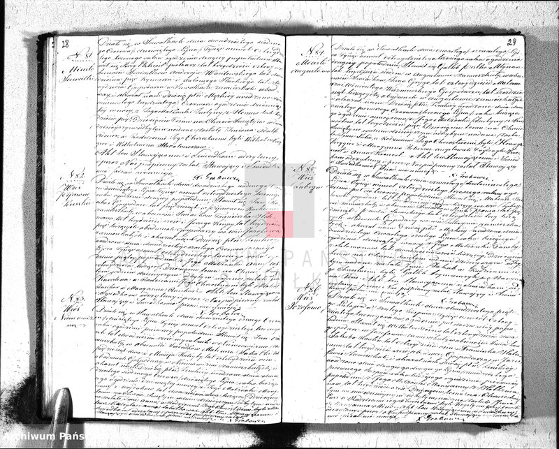 Obraz 17 z jednostki "Duplikat ksiąg metrycznych Parafij Ewangelickiey Suwałki za rok 1843."