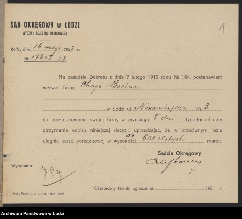 Obraz 3 z jednostki "Chaja Bocian- sprzedaż mebli"