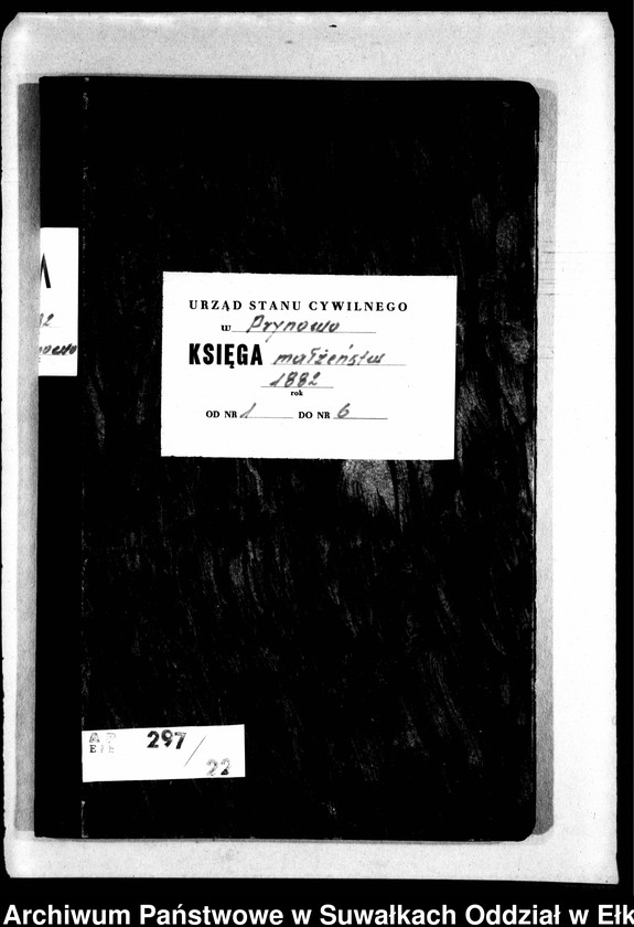 image.from.unit.number "Heiraths-Neben-Register des Preussischen Standes-Amtes Prinowen Kreis Angerburg"