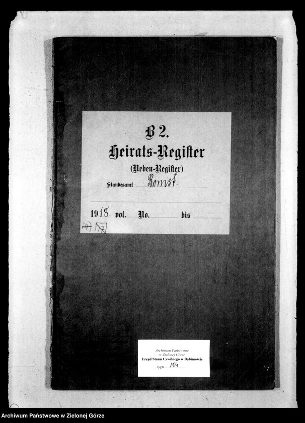 Obraz z jednostki "Heirats-Neben-Register"