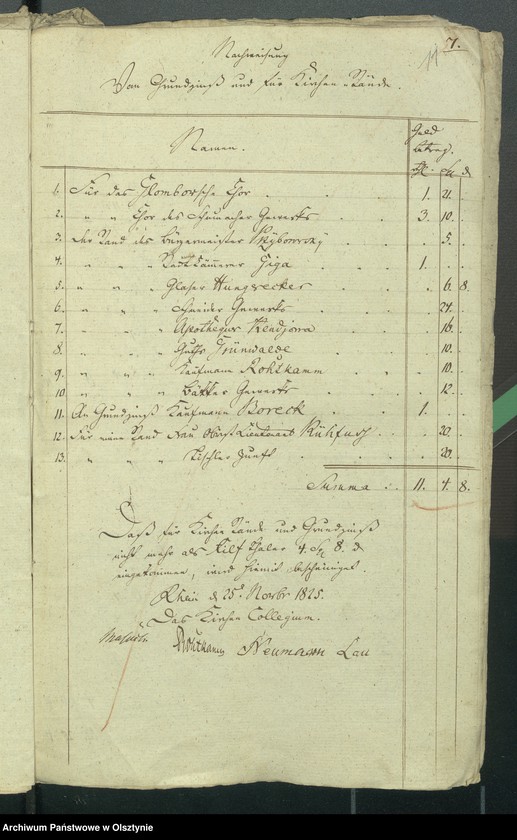 image.from.unit.number "Beläge zur 1824/1825-ten Rheinschen Kirchen Cassen Rechnung"