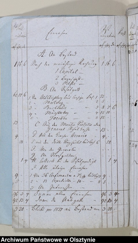 image.from.unit.number "Alt Christburgschen Schul-Cassen Rechnung 1826-1828, 1836-1838"
