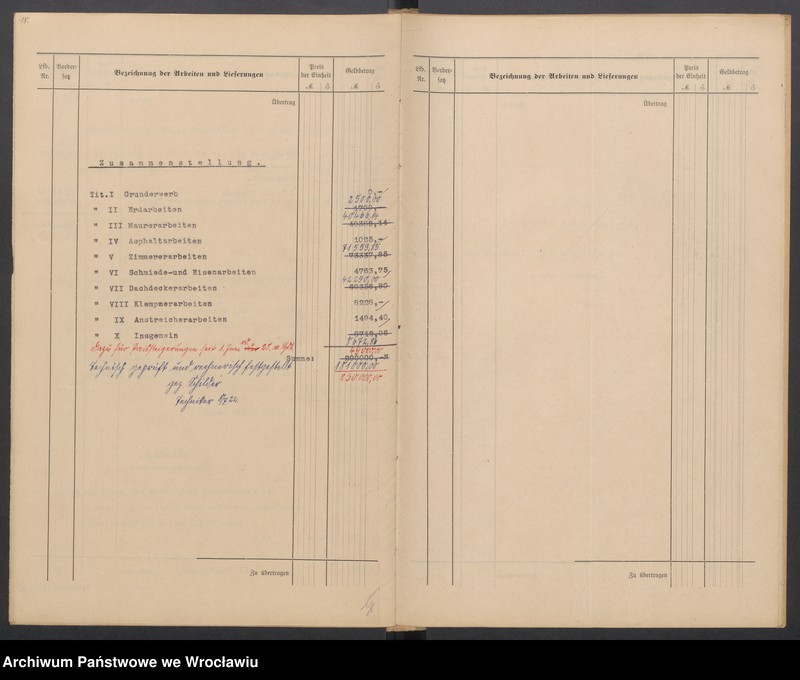 Obraz 12 z jednostki "Sonderentwurf und Kostenanschlag für einen Gerätenschuppen und ein Nadelschutzdach am Wehr in Bartheln"