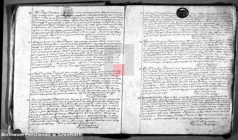 image.from.unit.number "Duplikat akt urodzonych, zaślubionych i umarłych w parafii wigierskiej"