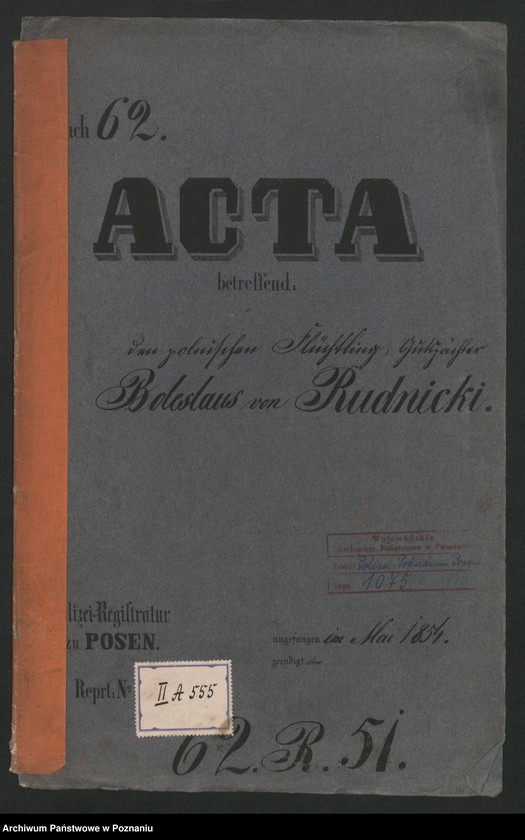 Obraz 2 z jednostki "A. betr. Boleslaus von Rudnicki, Gutspächter"