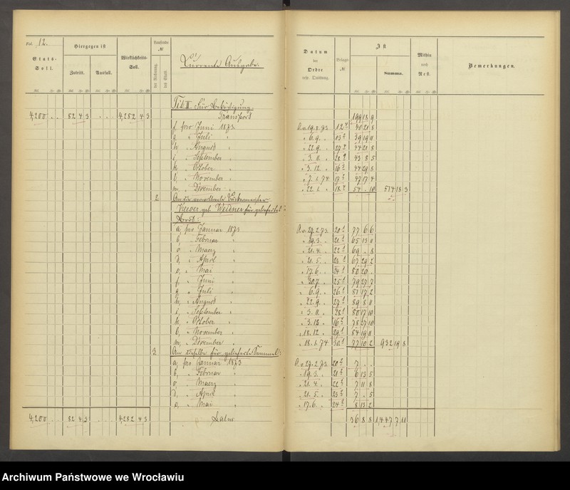 image.from.unit.number "Rechnungen über die Verwaltung der Armenhausabteilung im Classenschen Siechenhause"
