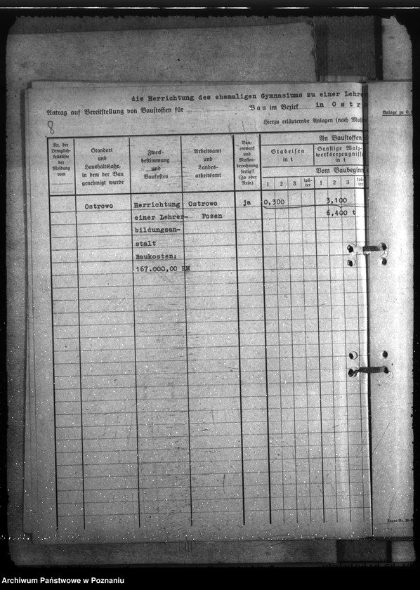 Obraz 13 z jednostki "Instandsetzung und Herrichtung der Gebäde für Lehranstalten"