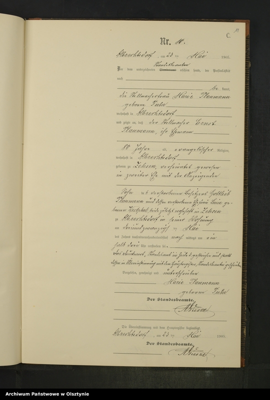 image.from.unit.number "Sterbe-Neben-Register Nr 1 - 25"