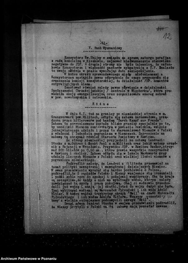 Obraz 17 z jednostki "Sprawozdania z życia mniejszości narodowych za okres od stycznia do czerwca 1935 r."