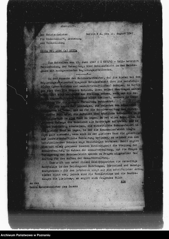 Obraz 6 z jednostki "Vereinfachungen der Verwaltung und auf dem Gebiete des Handelsschulwesens"