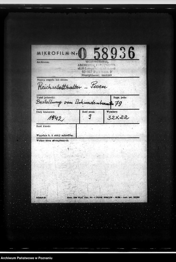 Obraz 2 z jednostki "Bestellung von Urkundenbeamten"