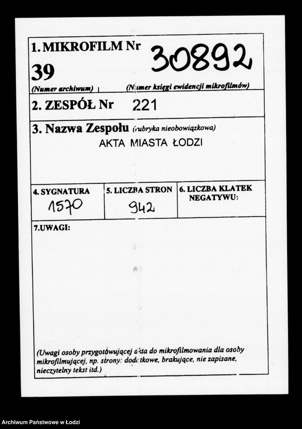 Obraz 2 z jednostki "Akta tyczące się składki bożniczej"