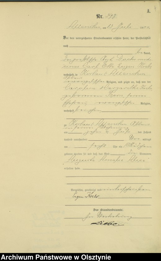 image.from.unit.number "Geburts-Haupt-Register Tom II,Nr 395 - 726"