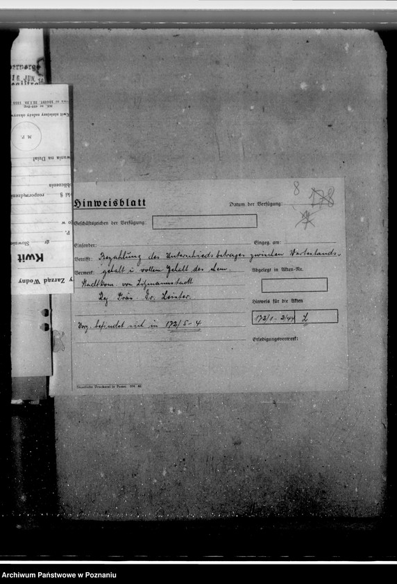 Obraz 12 z jednostki "Berufung zu Beigeordneten der Stadt Litzmannstadt (Łódź)"