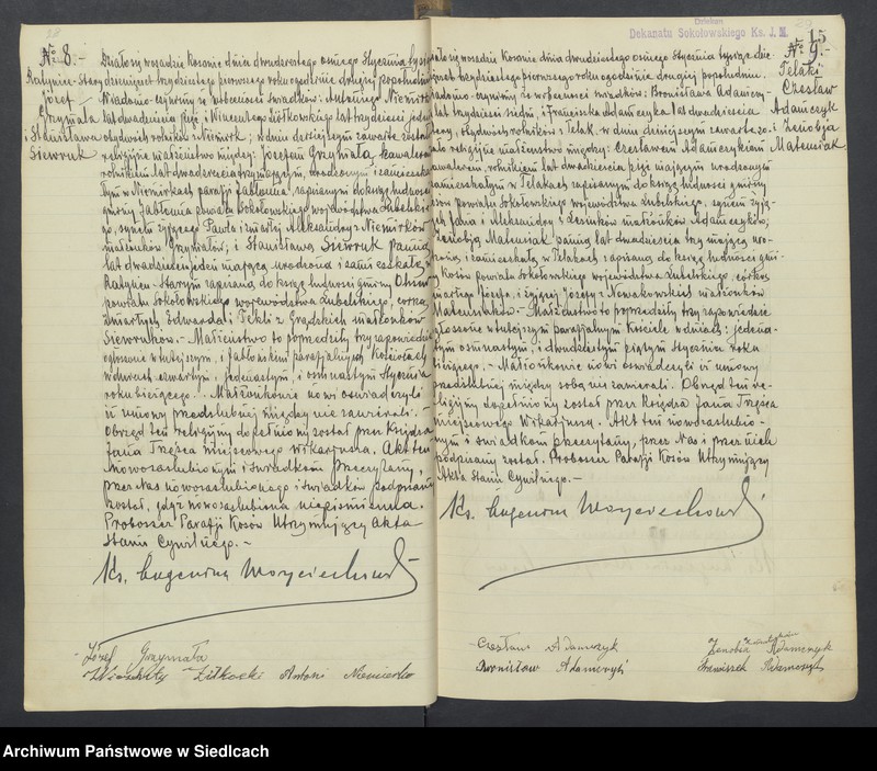 Obraz 18 z jednostki "Akta małżeństw - unikat [Wpisy zaczynają się od aktu nr 39 z dnia 15 października 1930 roku, zakończono na akcie nr 70 z dnia 16 października 1935 roku]"
