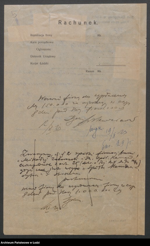 Obraz 7 z jednostki "Mikołaj Zaborowski i S-ka- handel wyrobami tytoniowymi"