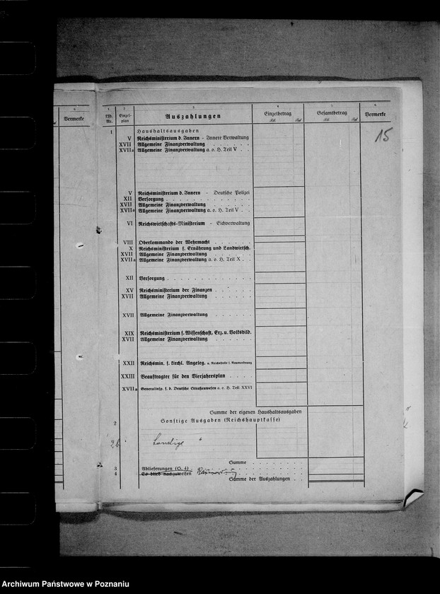 Obraz 18 z jednostki "Abschlüsse (Generalia)"