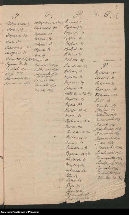 Obraz 9 z jednostki "A. betr. verschiedene Nachrichten und Verzeichnisse über polnische Emigranten"