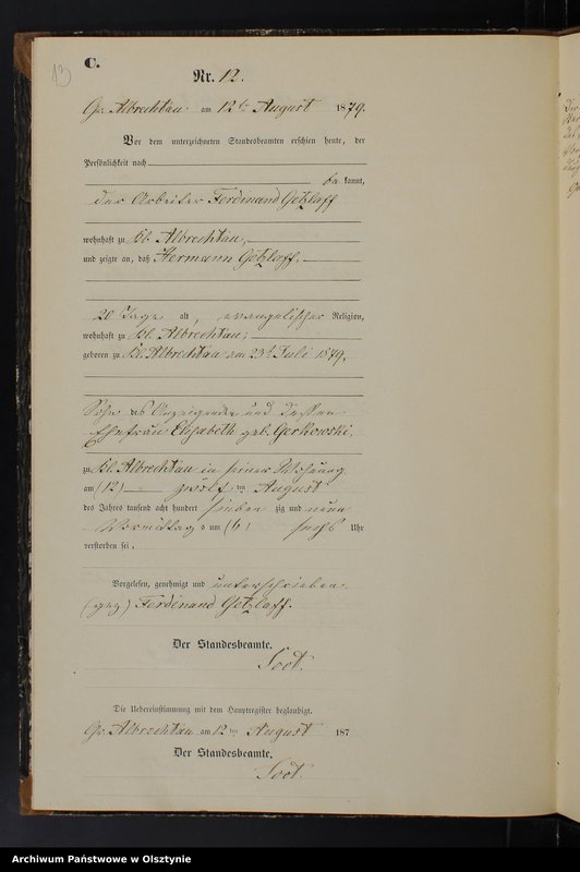 image.from.unit.number "Sterbe-Neben-Register Nr 1 - 21"