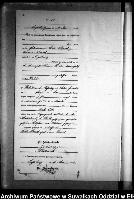 image.from.unit.number "Geburts-Neben-Register des Preussischen Standes-Amtes Kehlen Kreis Angerburg"