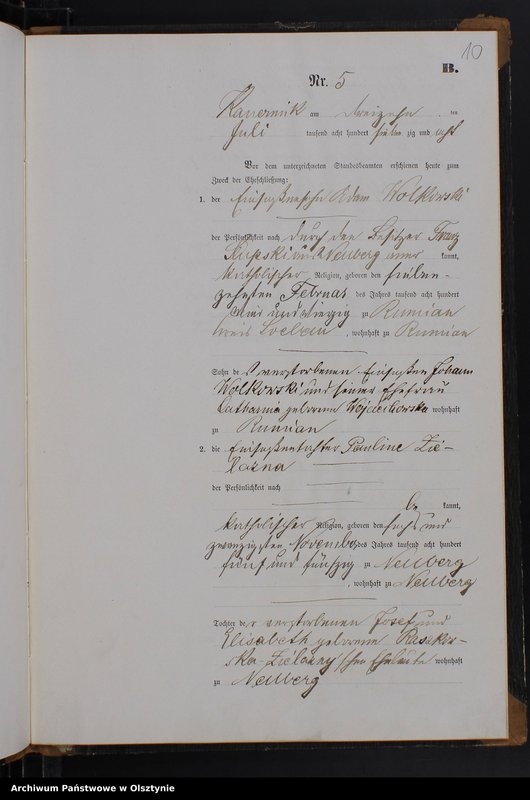 image.from.unit.number "Heiraths-Neben-Register Nr 1 - 11"