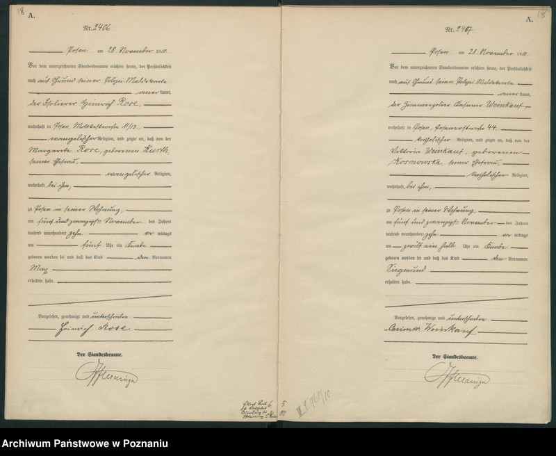 Obraz 12 z jednostki "Księga miejscowa urodzeń tom V [Rejestr główny urodzeń]"