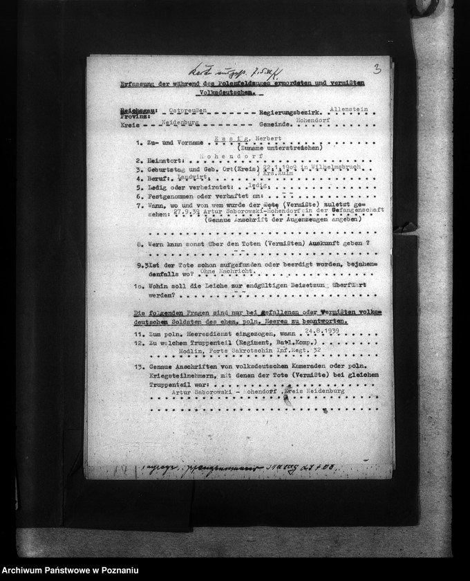 Obraz 7 z jednostki "Amtliche Meldungen Kreis Neidenburg (Nidzica)"