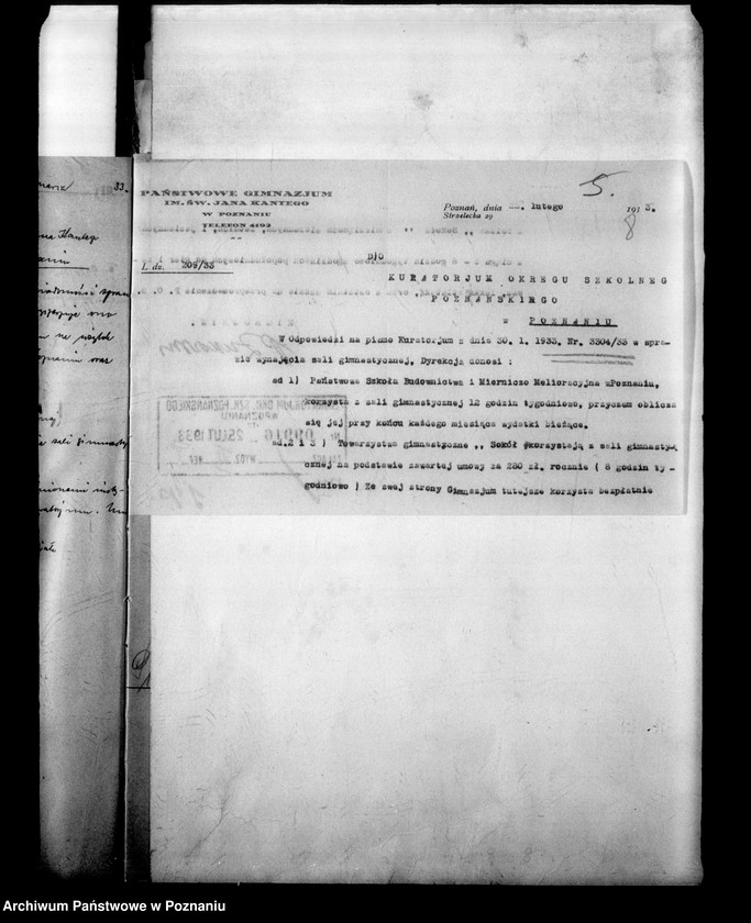 Obraz 11 z jednostki "Państwowe Gimnazjum Humanistyczne imienia Jana Kantego - Poznań"