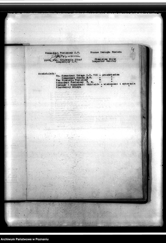 Obraz 8 z jednostki "Dziennik zarządzeń i rozkazów Komendy Powiatowej Związku Strzeleckiego w Koninie"