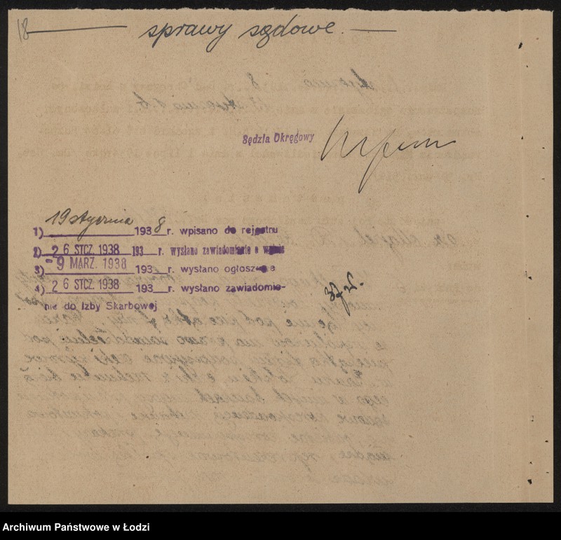 Obraz 20 z jednostki "Sz. Majzel i D. Reznik – sprzedaż towarów manufakturowych"