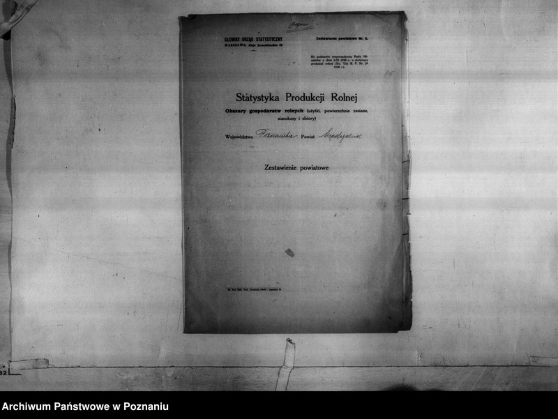 Obraz 17 z jednostki "/Statystyka produkcji rolnej - zestawienie powiatowe - Międzychód/"