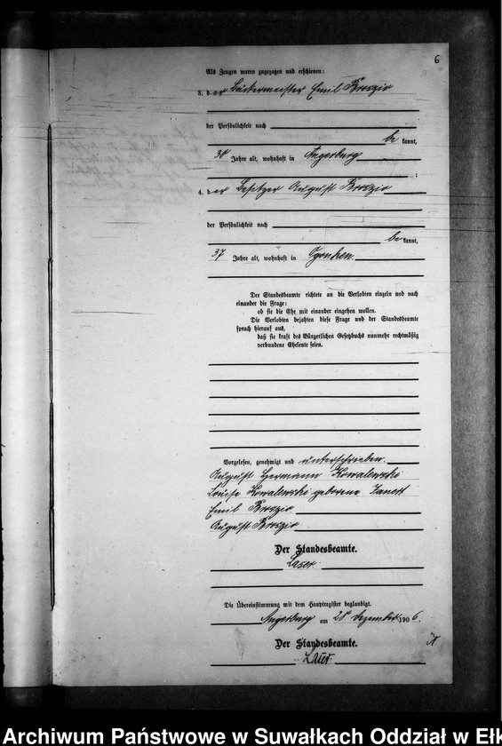 image.from.unit.number "Heirats-Neben-Register des Preussischen Standes-Amtes Gr. Strengeln Kreis Angerburg"