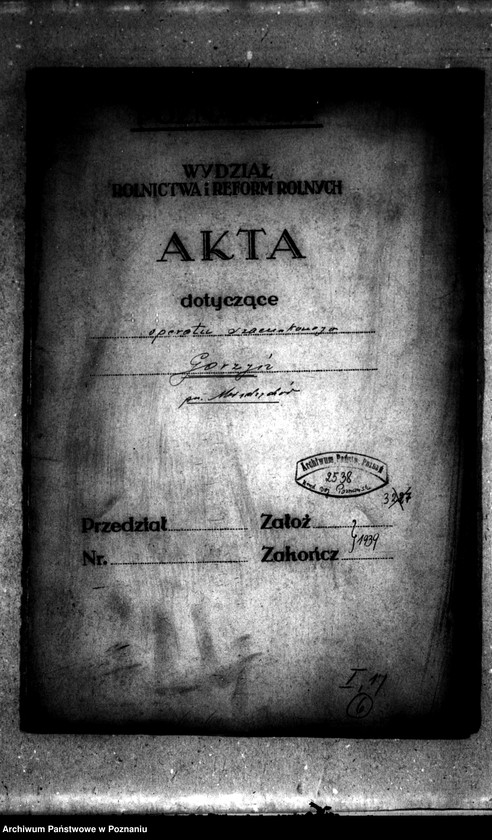 Obraz 4 z jednostki "Operat szacunkowy parcelowanego majątku Gorzyń powiatu międzychodzkiego"