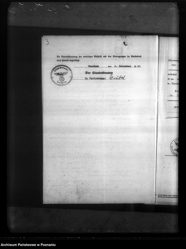 Obraz 7 z jednostki "Kreis Ostrowo (Ostrów Wielkopolski). Wykaz miejscowych Niemców, którzy zginęli w 1939 roku"