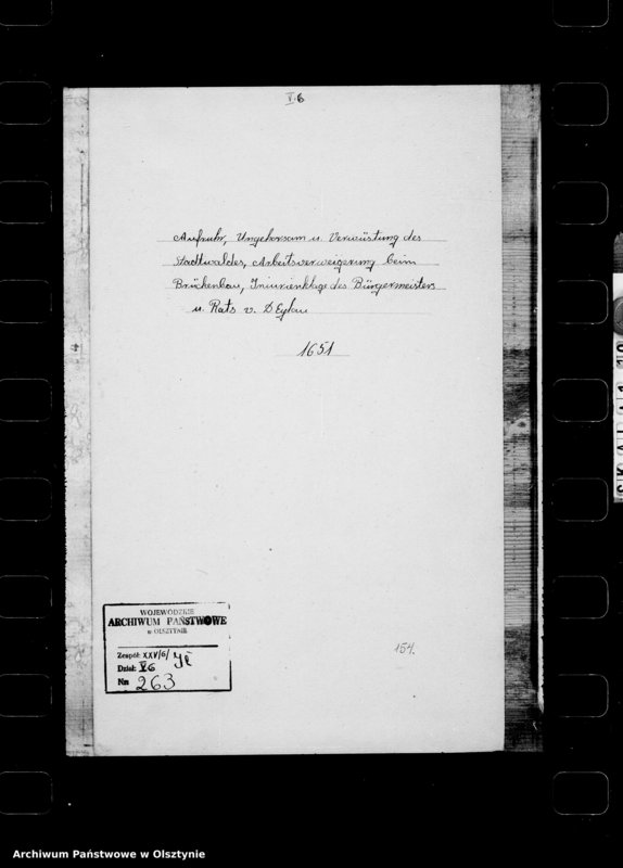 image.from.unit.number "Aufruhr, Ungehorsam und Verwüstung des Stadtwaldes, Arbeitsverweiterung beim Brückenbau, Innurienklage des Bürgermeisters und Rats von Deutsch Eylau"