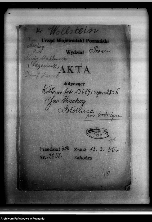 Obraz 4 z jednostki "Tartak J. Machoya w Błonicy powiat wolsztyński nr woj. kotła 2856"