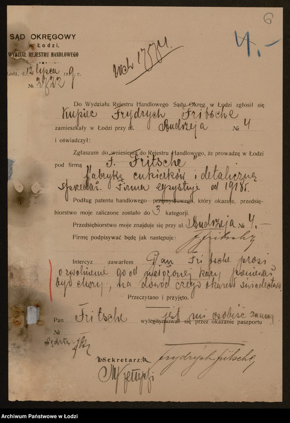 Obraz 8 z jednostki "Frydrych Fritsche – fabryka i detaliczna sprzedaż cukierków"