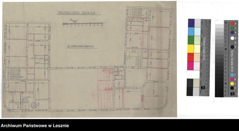 Obraz 2 z jednostki "Leszno miasto. Dokumentacja projektowa obecnej Szkoły Podstawowej nr 1."
