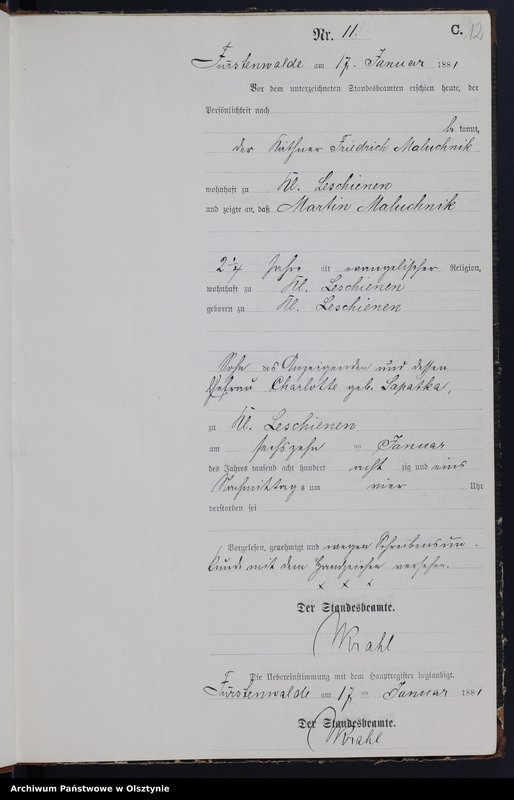 image.from.unit.number "Sterbe-Neben-Register Nr 1 - 150"
