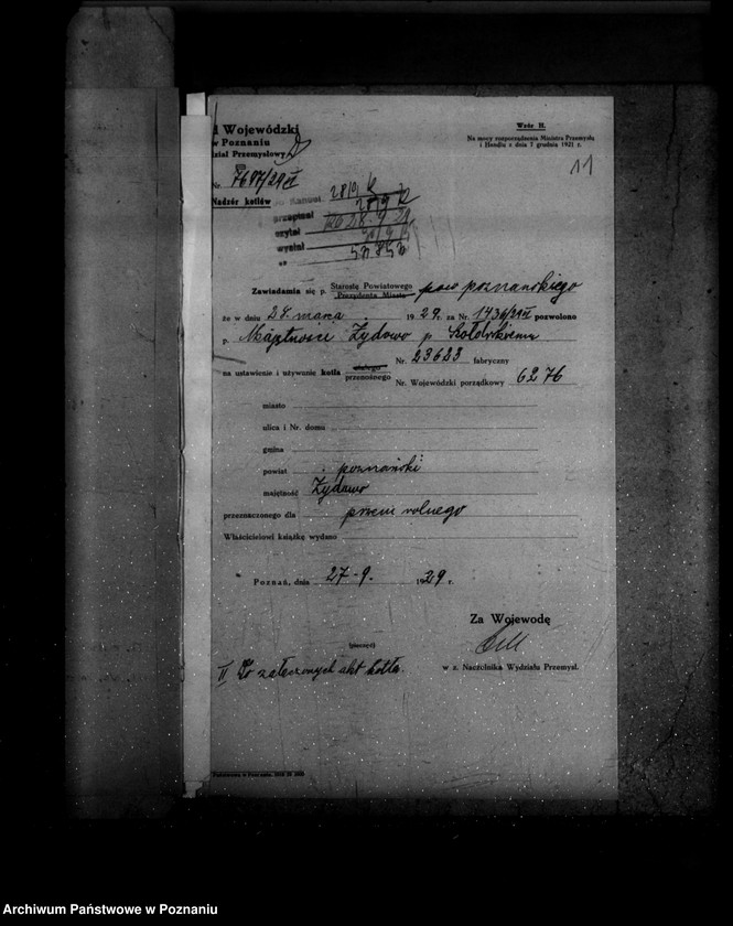 Obraz 16 z jednostki "Majątek ziemski Szołdrskiego w Źydowie powiat poznański nr woj. kotła 6276"