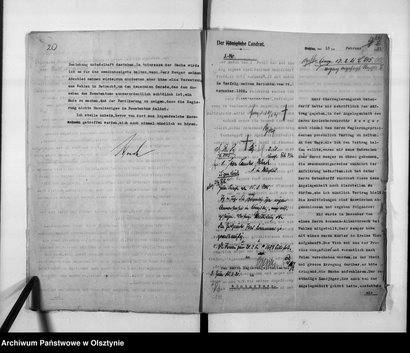 image.from.unit.number "Disziplinarverfahren gegen den Kreis-Sekretär newger [Arthur] in Wehlau"