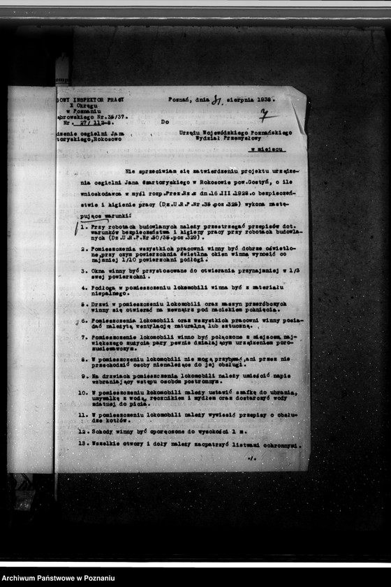 Obraz 11 z jednostki "Zatwierdzenie projektu i urządzenia zakładu przemysłowego /cegielni/ Jana Czartoryskiego w Rokosowie pow. gostyński"