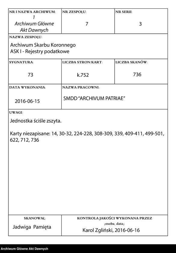 image.from.unit.number "Rejestry pogłównego generalnego z różnych województw."