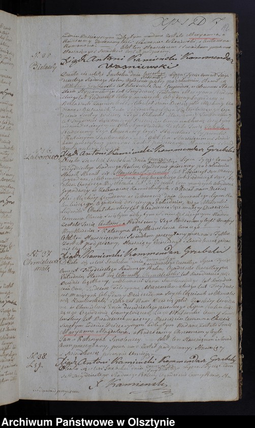 image.from.unit.number "Parafija Grzebska Duplikat Akta Urodzenia, Zeyścia, Zaślubień z Roku 1837-go"