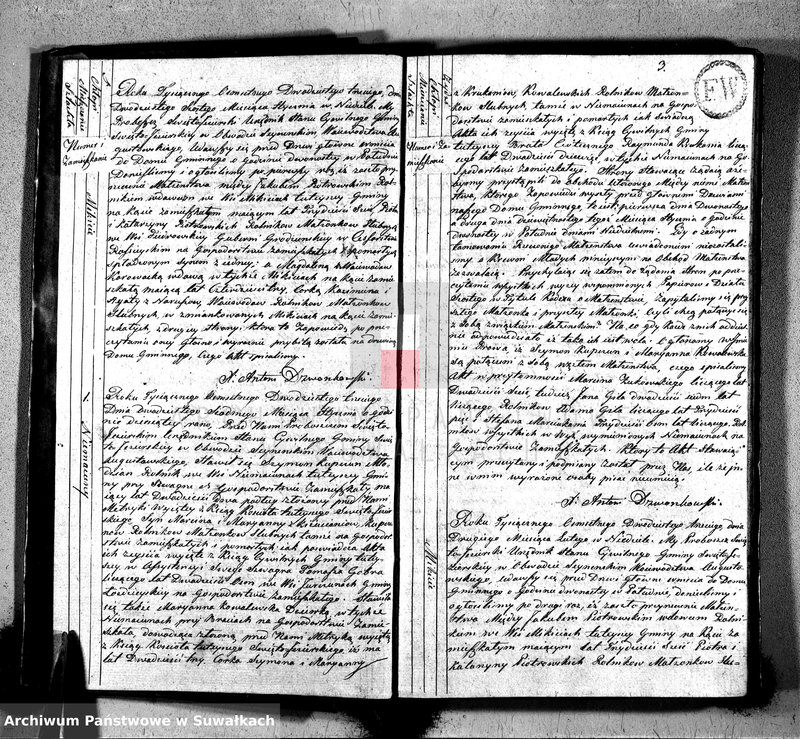image.from.unit.number "Akta zaślubionych w roku 1823 urzędnika stanu cywilnego gminy święto jeziorskiey w obwodzie seyneńskim województwa augustowskiego"