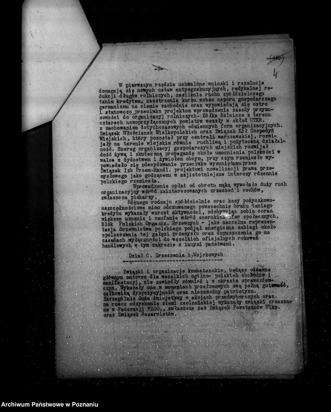 Obraz 8 z jednostki "Sprawozdanie półroczne z życia polskich legalnych stowarzyszeń i związków za okres od 1 kwietnia do 30 września 1938 r."